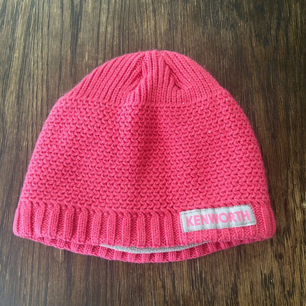 KenWorth Vibrant Pink Knit Hat